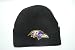 NFL Baltimore Ravens Black Cuffed Beanie Hat Ski Skull Cap Lid Toque