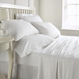 200 TC 100% Cotton Plain Dye Windows Check Houseswife Pillowcase pair in White