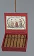 Mini Cigars in Red Humidor Box with "Golf Links" Design Christmas Ornament 3"