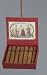 Mini Cigars in Red Humidor Box with "Golf Links" Design Christmas Ornament 3"