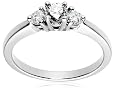 14k White or Yellow Gold 3-Stone Round Diamond Ring (1/2 cttw, J-K Color, I2-I3 Clarity)