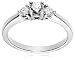 14k White or Yellow Gold 3-Stone Round Diamond Ring (1/2 cttw, J-K Color, I2-I3 Clarity)