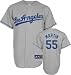 Russell Martin Jersey: Adult 2010 Majestic Road Grey Replica #55 Los Angeles Dodgers Jersey