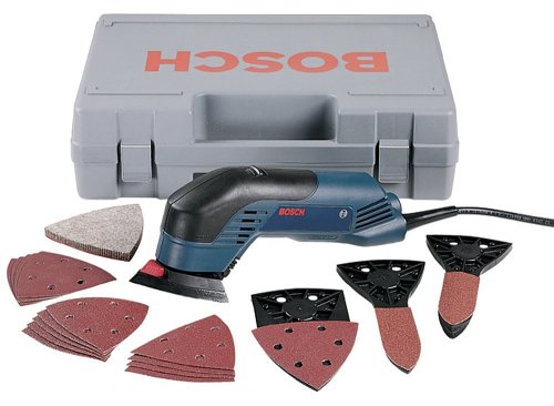 Bosch 1294VSK 2.3 Amp Corner Detail Sander Kit includes Sanding Sheet and Backing Pad Assortment