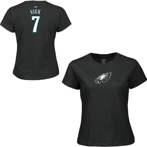 Reebok Philadelphia Eagles Michael Vick Women's Name and Number T-shirt Medium