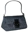 Fendi Mama Mini Black Zucchino Baguette 8BR180-JQ5-F0QA1