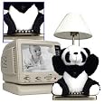 Remmington Security 2155 Teddy Bear Table Lamp Security Camera with 2-channel Switcher