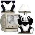 Remmington Security 2155 Teddy Bear Table Lamp Security Camera with 2-channel Switcher