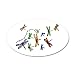 38.5x24.5O Wall Vinyl Sticker Dragonflies Glide on Gossamer Wings Dragonfly