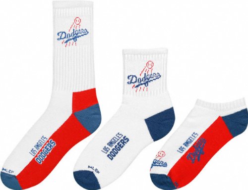 Los Angeles Dodgers Men's 3-Pair Sock Pack