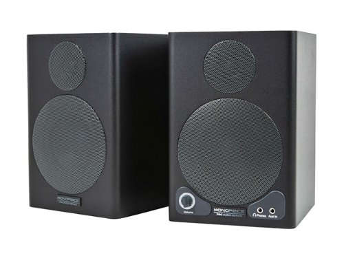 Monoprice 3-inch Powered Portable Monitor Speakers with Protective Grill (pair) On Sale