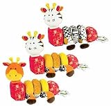 Brainy Baby 59790 Flip Around Friends Zebra-Giraffe - Mary Meyer Activity Plush Toy