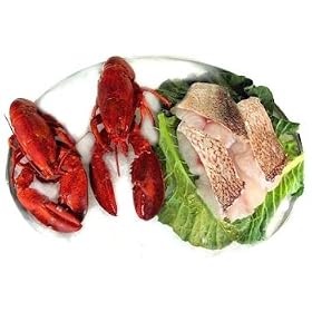2 Lobsters and 2 lbs. Fresh Red Snapper by Charleston Seafood