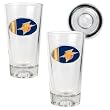 Golden State Warriors 2pc Pint Ale Glass Set with Basketball Bottom - Oval Logo NBA Basketball