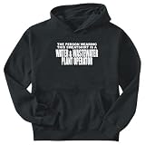 SWEATSHIRT BLACK " FOR WATER AND WASTEWATER PLANT OPERATOR " X-Small