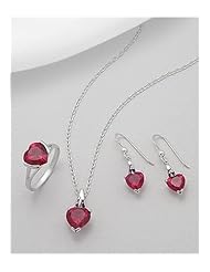 Heart CZ Earrings In 92.5 Sterling Silver
