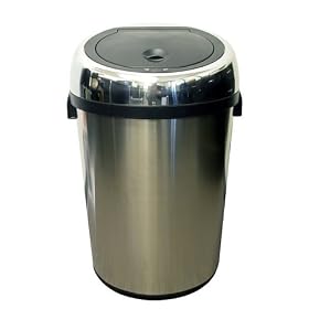 iTouchless Commercial Size Stainless Steel Trashcan, 22 Gallon (83 Liter)
