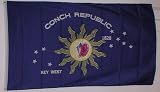 Conch Republic Flag - 2x3 foot - Key west flag - - - CONCH REPUBLIC