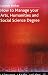 How to Manage Your Arts, Humanities and Social Science Degree (Palgrave Study Guides)