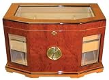 300 Cigars Mahogany Wood Humidor 19.5 X 12 X 12.5
