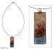 Art glass necklace, 'Feminine Power' 19.7" L