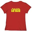 T-SHIRT WOMAN RED " KISS ME , I'M FROM TARACLIA " MOLDOVA
