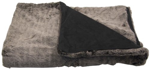 LUXURY FQUX FUR SUEDE THROW/XMAS THROW GIFT/PLUSH THROW Christmas Holiday Gift - Black LUXURY FQUX FUR SUEDE THROW/XMAS THROW GIFT/PLUSH THROW Christmas Holiday Gift - Black