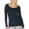 Proenza Schouler Long-Sleeve Stripe Tissue Tee- Williamsburg Navy/ Ebony