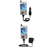 Essential Kit for the PalmOne Treo 700w - includes Car and Wall Charger with Rapid Charge Technology - Gomadic Brand w/ TipExchange Technology