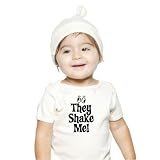 Organic Baby Short Sleeve Lap T, 3-6, They Shake Me