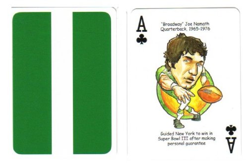 Joe Namath New York Jets Oddball Playing/Football Card