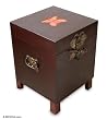 Cedar and leather chest, 'Butterfly'