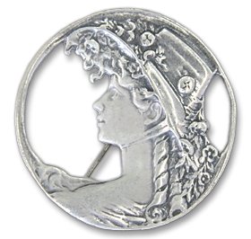 Childrens Toyshop  Jewelry : Sterling Silver Victorian Pin