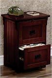 Craftsman File Cabinet Two-drawer Macintosh Oak