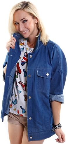 Hadari Women's Oversized Hip Denim Jacket