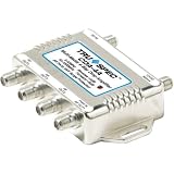 BiDirectional 4Way 1GHz CATV Drop Amplifier with Active Return Quad output
