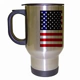 American Flag USA Travel Mug