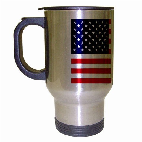 American Flag USA Travel Mug