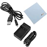 GTMax Replacement EN-EL19 AC Travel Charger with Car Adapter + 5 Feet Mini  ....