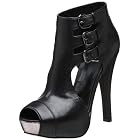 Velvet Angels Women's Barbuto Open Toe Cuffed Bootie
