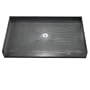 Tile Redi Shower Base 4060CBFBO-PO, 60"Barrier Free Entry with Integrated Center PVC Drain: 40"D x 60"W