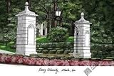 Emory University Lithograph 14x10 Limited Edition Unframed Lithograph