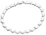 Sterling Silver Heart Link Bracelet, 7.25"