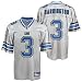 Mens Joey Harrington #3 Detroit Lions NFL Equipment Replica Silver Alternate Football Jersey by Reeb(Size=XXX-LARGE)