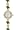 Avalon Ladies Fashion Genuine Jade Watch with Cubic Zirconia Goldtone Case # 2420