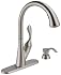 Delta Ashton Single Handle Pull-Down Kitchen Faucet with Soap Dispenser, Stainless