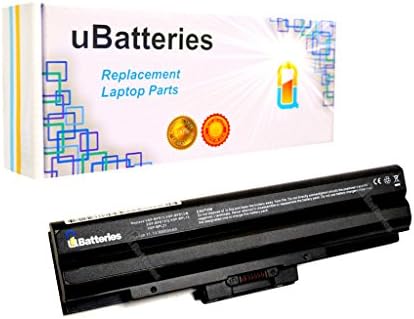 UBatteries Laptop Battery Sony VAIO VGN-NW125J VPCY216FX VGN-NW135J/S VGN-NS295D/S VPCS132FX/B VPCS132FX - 11.1V, 6600mAh (Black)