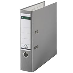 Esselte Leitz 10105085 Qualit�ts-Ordner Plastik 180�, mit Schlitzen, A4, breit, grau