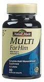 Nature Made Multi For Him Vitamin and Mineral Supplement Tablets, 90-Count Bottles (Pack of 3)