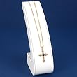 White Leather Bracelet Display Ramp Jewelry Showcase